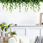 décoration murale feuilles vigne autocollant pvc naturel bohème minimaliste chambre tronc arbre