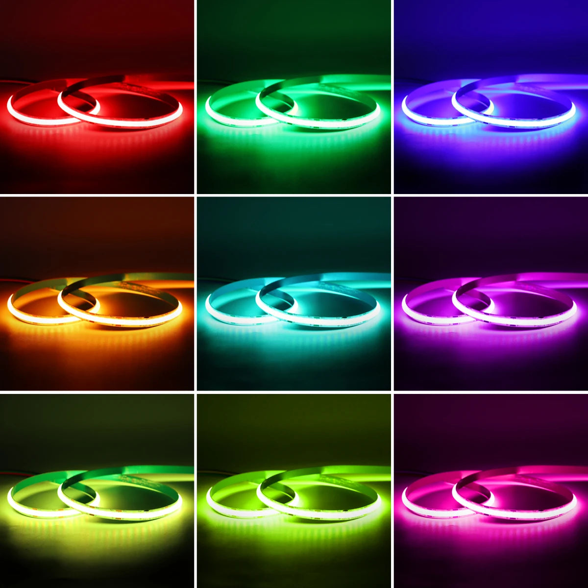 ruban led multicolore adhésif moderne contrôleur bluetooth lumière nuit réglable salon