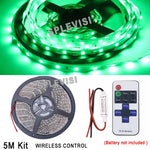 ruban led 5m blanc moderne étanche 12v télécommande clips vis