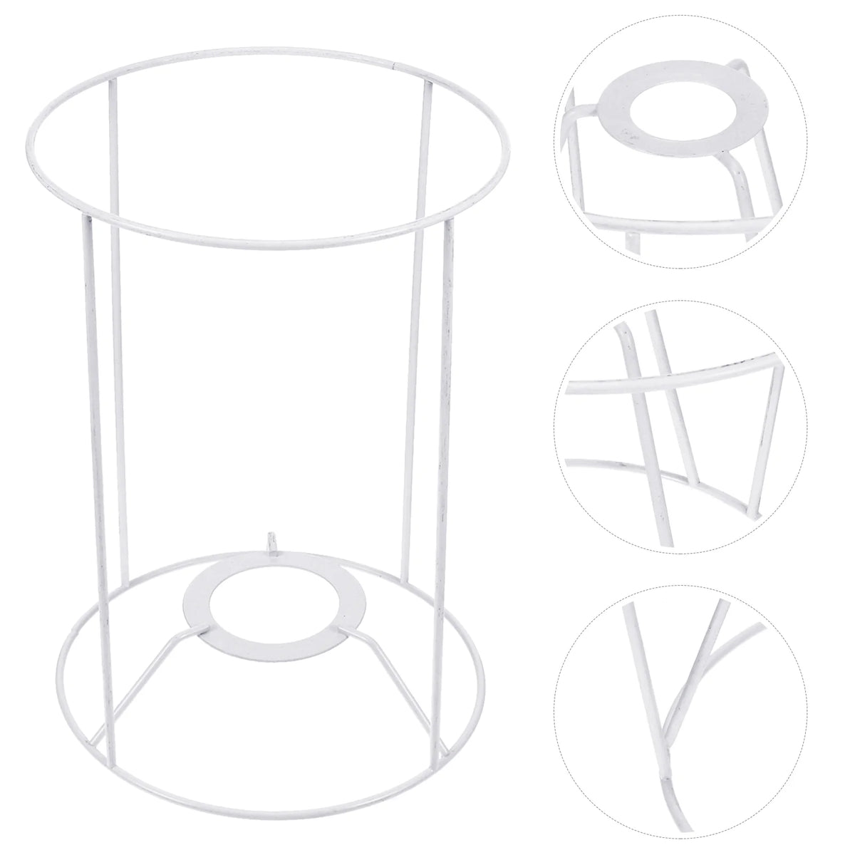 abat jour structure métallique blanc industriel minimaliste suspension fil cage protection ampoule