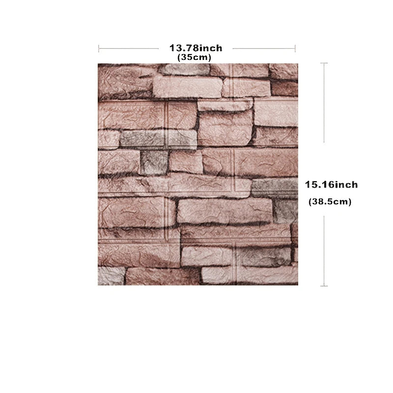 papier peint mural adhésif 3d effet brique texture moderne gris marron beige décoration