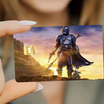 autocollants carte bancaire star wars images films vert beige noir orange bleu blanc adhésifs