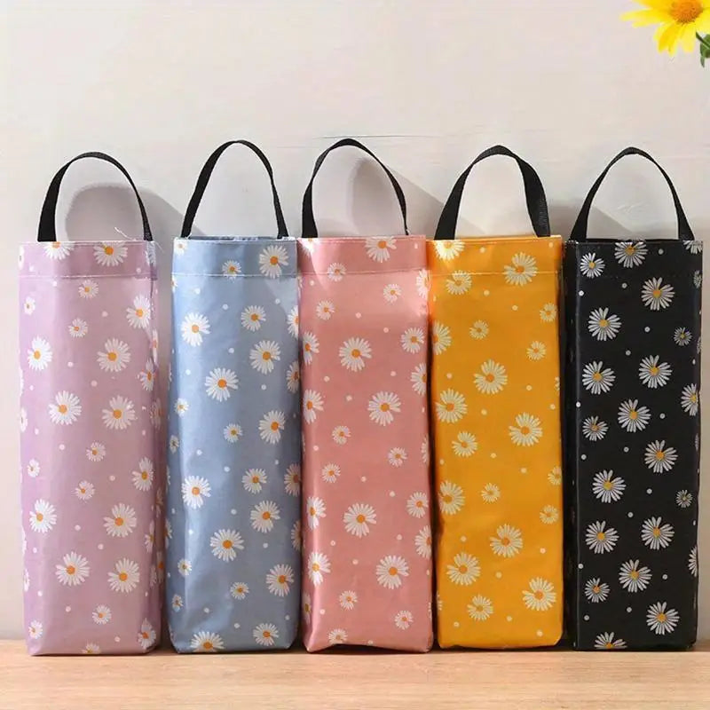 poches murales sacs chien motifs fleurs marguerites rose bleu jaune noir decorative chambre