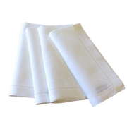 serviettes table brodées lin coton blanc beige dimensions variées élégantes rustiques sets table