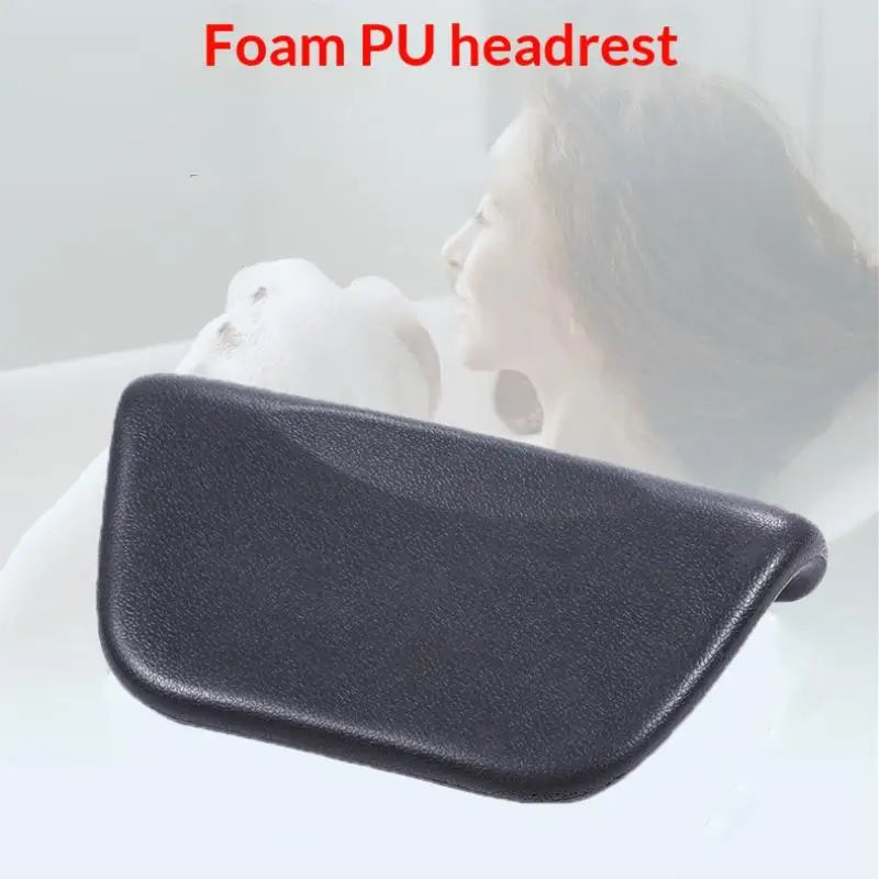 coussin tête baignoire simili cuir noir antidérapant moderne confort nuque