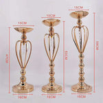 décoration mariage or élégante vase pied support fleur métal festive table