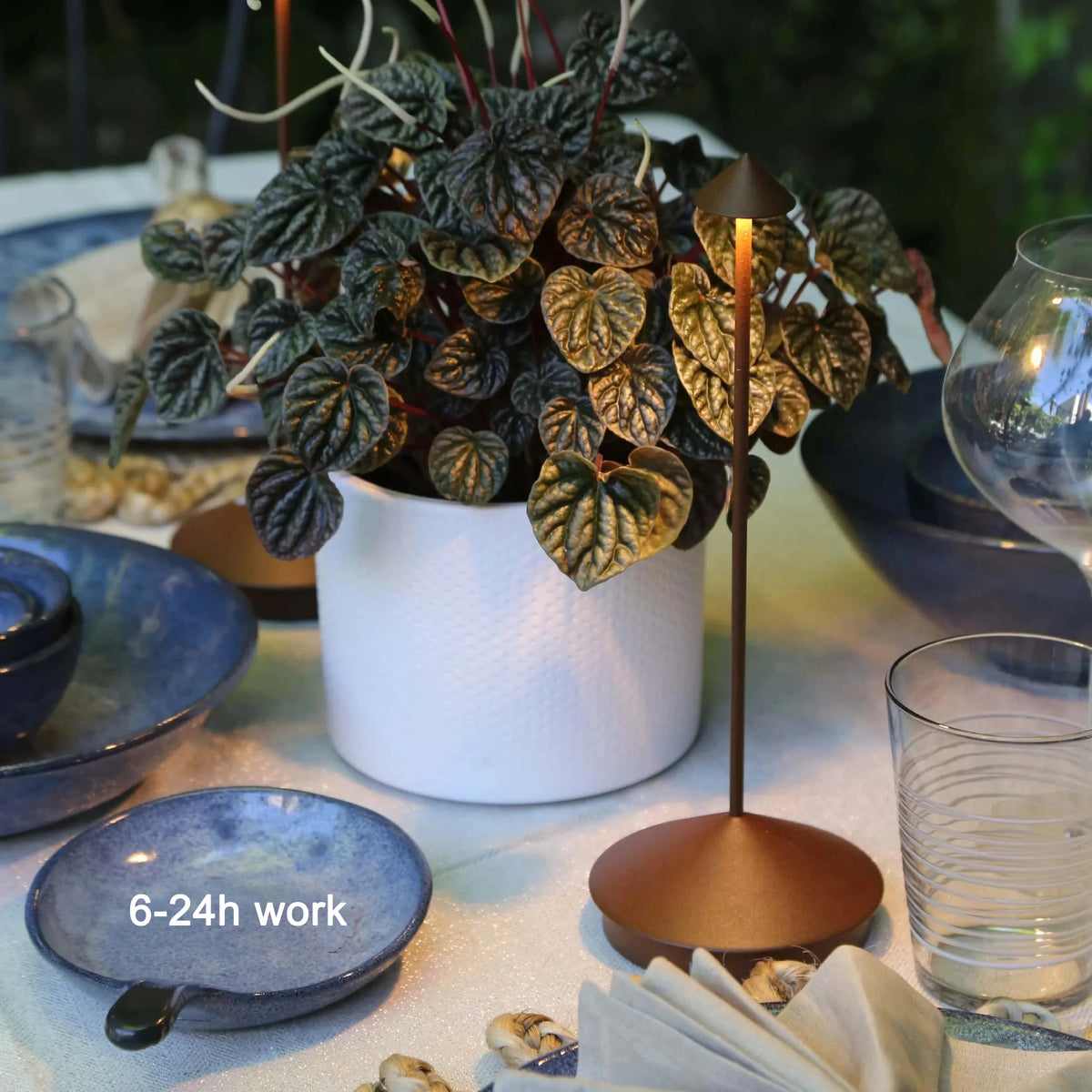 lampe table or blanc noir interrupteur tactile charge type base antidérapante moderne