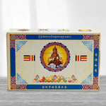 statues bouddha complète kit rituel instructions poudre sacrée rouleaux prières traditionnellements décoratives
