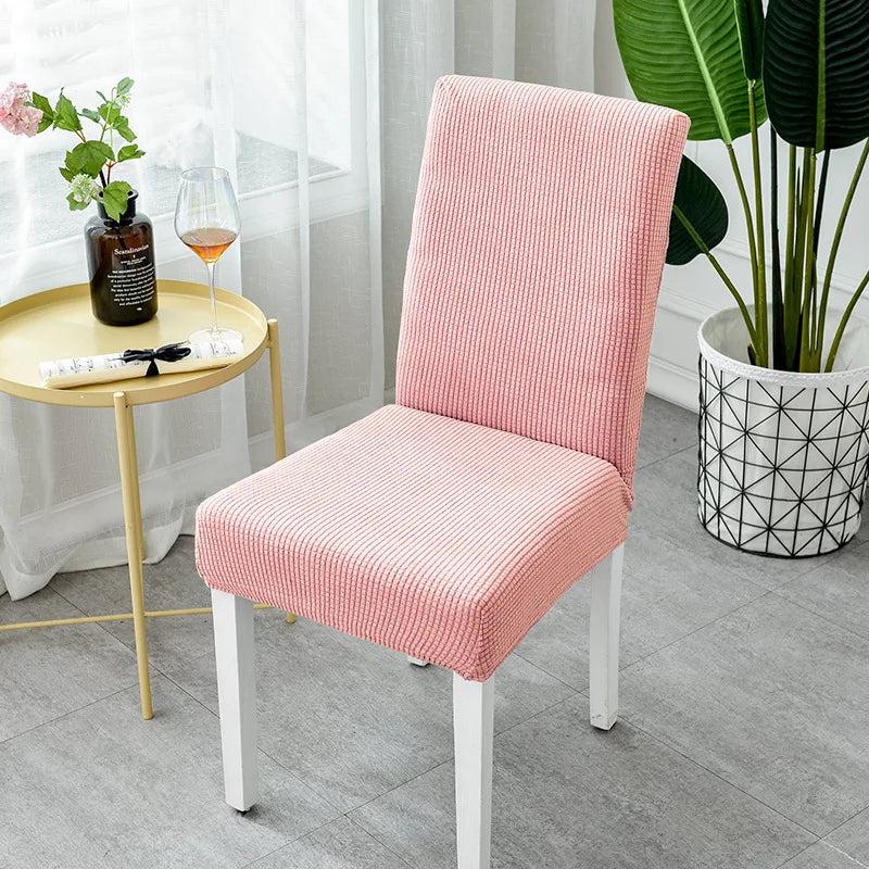 housses chaise moderne gris tissu petits points polyester coton plage fauteuil mariage banquet protection