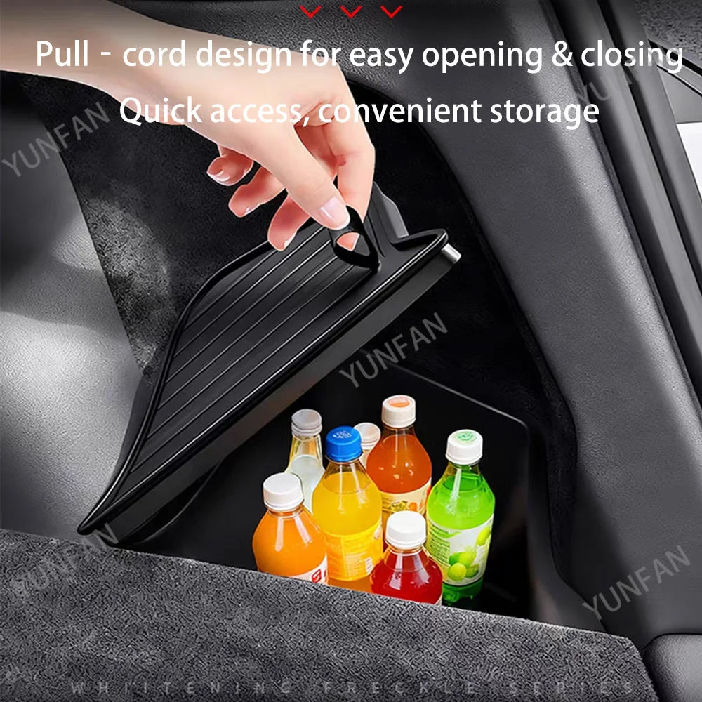 boîte rangement coffre voiture tpe antirouille extensible facile nettoyer texture microfibre moderne noire praticite