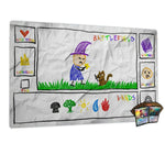 tapis jeu dessin animé non glissant blanc rouge bleu noir waterproof