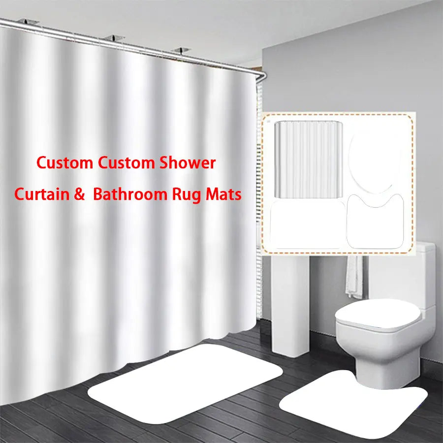 rideau douche personnalisable motif dessin animé polyester imperméable moderne 12 crochets