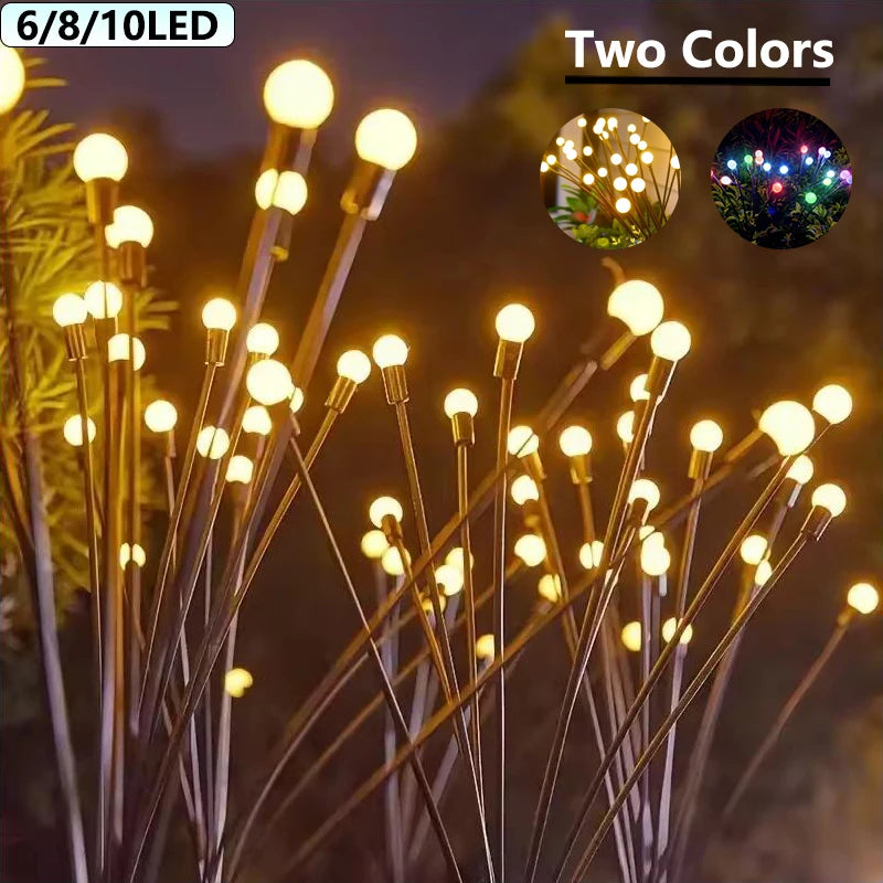 lumières solaires guirlande lumineuse multicolore boules sphériques extérieures jardin decoration moderne