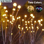 lumières solaires guirlande lumineuse multicolore boules sphériques extérieures jardin decoration moderne