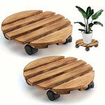 plateau mobile rustique plateau roulettes marron texture bois dimension 30cmrollable
