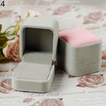 boîtes bijoux velours classique portable organisateur colliers bagues boucles d'oreille assortiment couleurs différentes