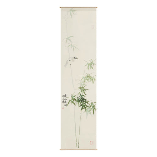 rideau blanc feuilles bambou oiseaux calligraphie clips art japonais traditionnelintérieur décoration