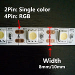 connecteurs led ruban 2pin 3pin 4pin 8mm 10mm adhésifs modernes blancs certifiés rohs cee