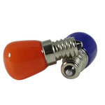 ampoules led e14 couleur rouge vert bleu blanc orange mat conique 22mm 51mm 2w