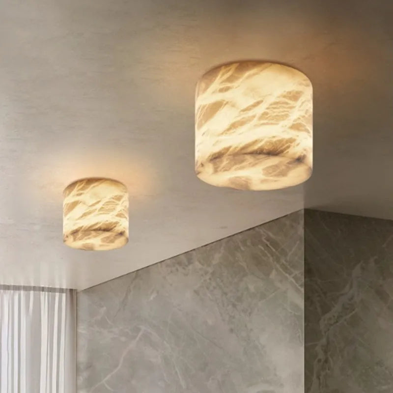 lampe moderne marbre naturel beige marron clair élégante cuisine salle manger chambre coucher
