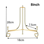 supports assiettes réutilisables or argent modernes clips élégants 10 12 cm