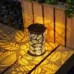 lanterne solaire bronze oiseaux volants ampoules led interrupteur on off énergie solaire résistante intempéries