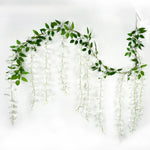 guirlande florale artificielle cascade violet blanc rose bleu mariage anniversaire extérieur