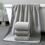 serviette bain fibre bambou rayures noires gris clair séchage rapide adultes moderne MACHINE
