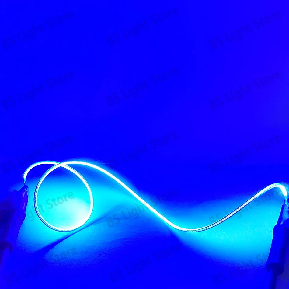ruban led flexible lumineux décoration intérieure clips fixation couleur orange blanc rouge