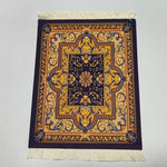 tapis souris motif fleurs persan classique caoutchouc antidérapant informatique bleu