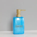 ensemble salle bain blanc or marbre moderne brosse dents savon pompe plateau rangement