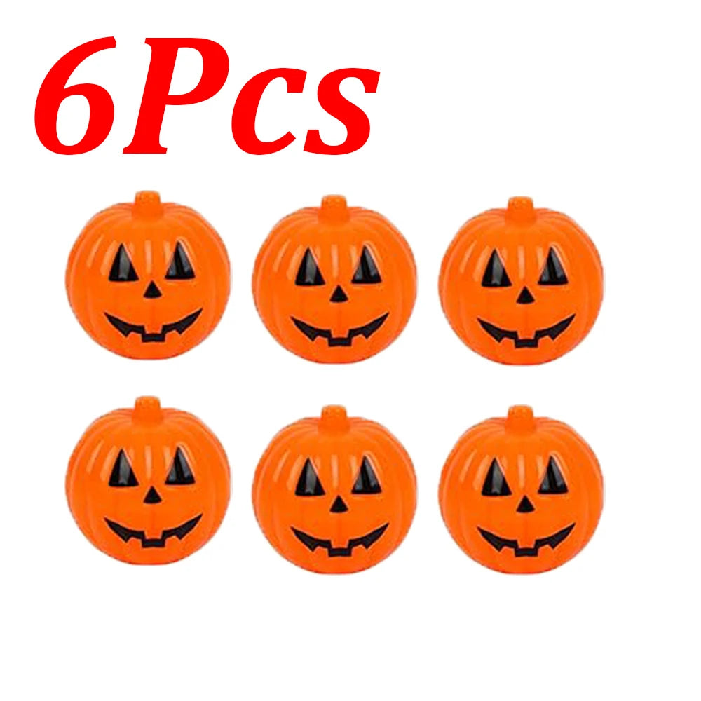 pot bonbons citrouille halloween yeux sourire orange 6cm 6cm