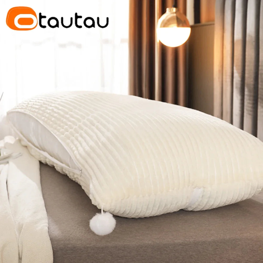 taies d'oreiller rayures beige simple décoratives maison hospitalière couverture 100x50cm 120x50cm 150x50cm 180x50cm 200x50cmwashablezipper
