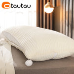 taies d'oreiller rayures beige simple décoratives maison hospitalière couverture 100x50cm 120x50cm 150x50cm 180x50cm 200x50cmwashablezipper