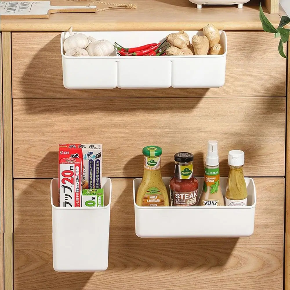 organiseur rangement blanc réutilisable adhésif moderne opacite plastique multifonction chambre salle bain