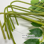 guirlande florale artificielle 12 pièces couleurs multiples décoration intérieure mariage romantique cascade fleurs vertes