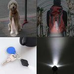 lampe poche portable mini led porte cle usb noir bouton pression