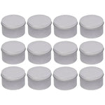 boîtes rondes métal or noir argent contemporaines rangement cosmétiques skincare organiser travel tins cream