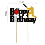 décoration gâteau lettres sports icônes happy birthday musique fête pique