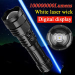 lampe torche rechargeable led noire modes zoom télescopique ipx4 étanche USB