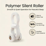 rideaux double rail système silencieux fixation blanc minimaliste pvc opaque coulissant