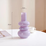 vase verre violet pastel moderne organique salle manger salon tablecoration floral