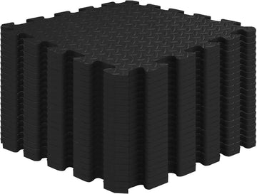 tapis sol noir texture géométrique moderne 30cm 30cm assemblage adhésif évA écologique