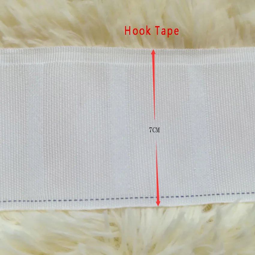 ruban adhésif rideaux blanc moderne 10m 14m 20m anneau boucle tape plissée