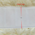 ruban adhésif rideaux blanc moderne 10m 14m 20m anneau boucle tape plissée