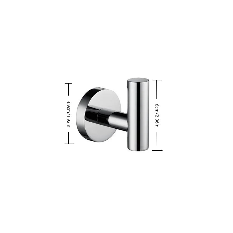 porte serviettes chrome moderne porte papier toilette crochet ensemble salle bain organisation quincaillerie acier