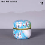 pot thé verre vintage poignée motif fleurs boisson rangement