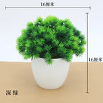 plante artificielle bonsaï miniature pot blanc décoration intérieur jardin maison vert