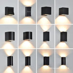 applique murale moderne led noir fixée mur entrée chambre cuisine salle manger minimaliste