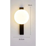 lampe murale moderne minimaliste noir doré éclairage chambre salon entrée étude
